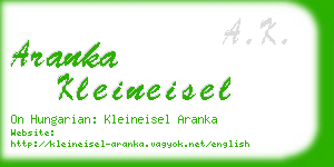 aranka kleineisel business card